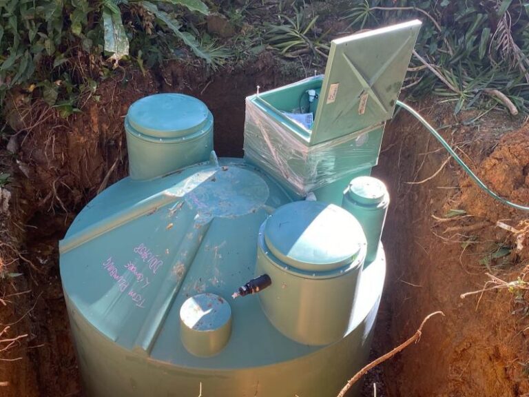 Septic tank in ground near Bryon Bay, NSW