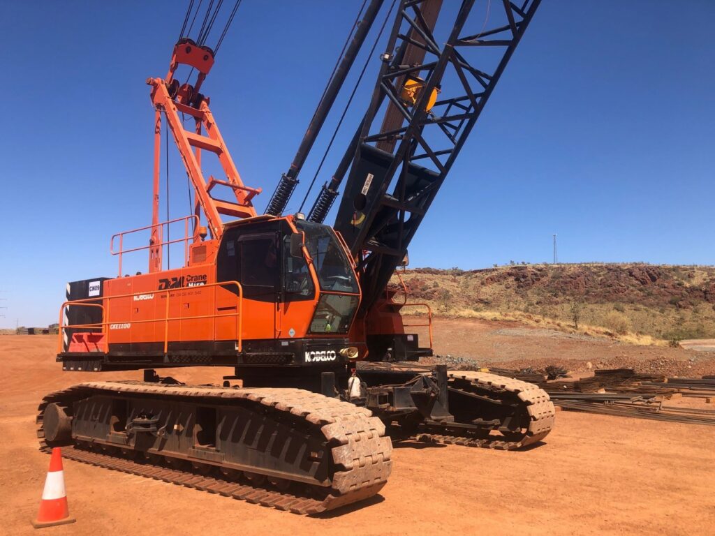 Kobelco mobile crane in Adelaide