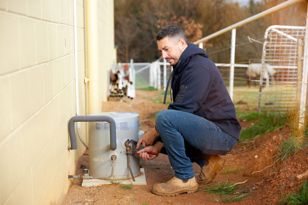 plumber at work