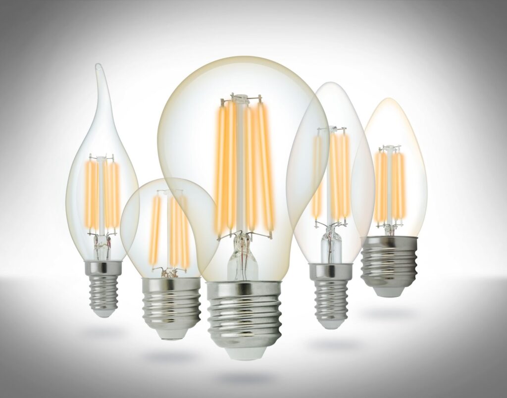 Set of LED lightbulbs